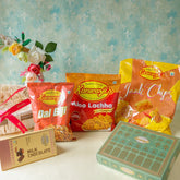 Dal Biji, Medium Lachcha, Chana Burfi, Milk Chocolate, Jali Chips (Gift Pack Combo).