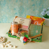Dal Biji, Bikaneri Bhujia, Wafer, Milk Chocolate, Pista Besan Khatai (Gift Pack Combo)