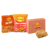 Dal Biji, Aaloo Lachcha, Achari Mathri (Travel Pack Combo)