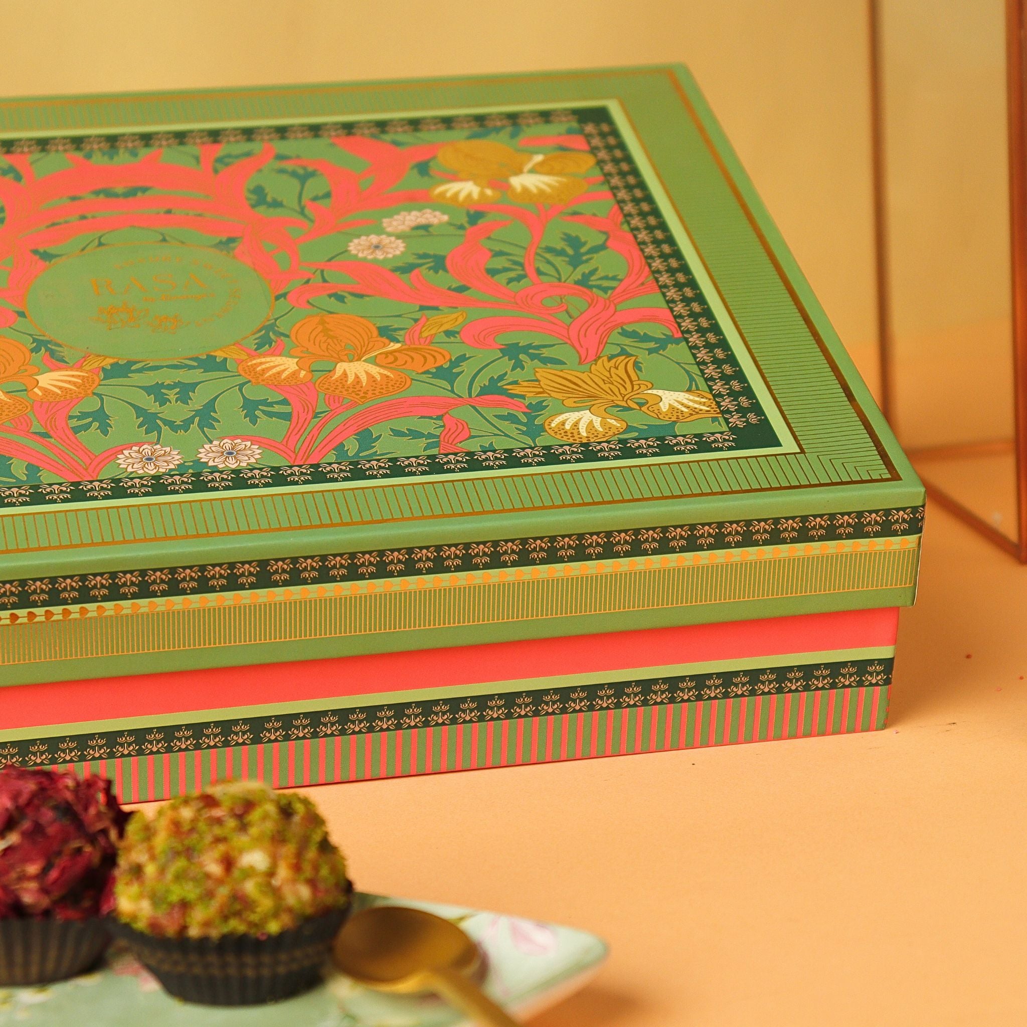 Green Dry-Fruit Sweets Hamper