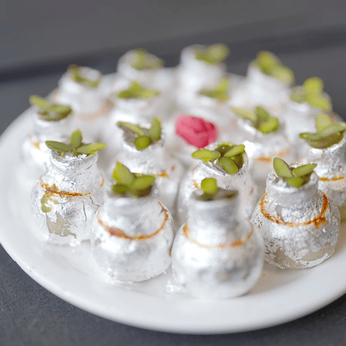 Kaju Burfi, Kaju Kalash, Kaju Roll, Kaju Kamal ( Gift pack combos )