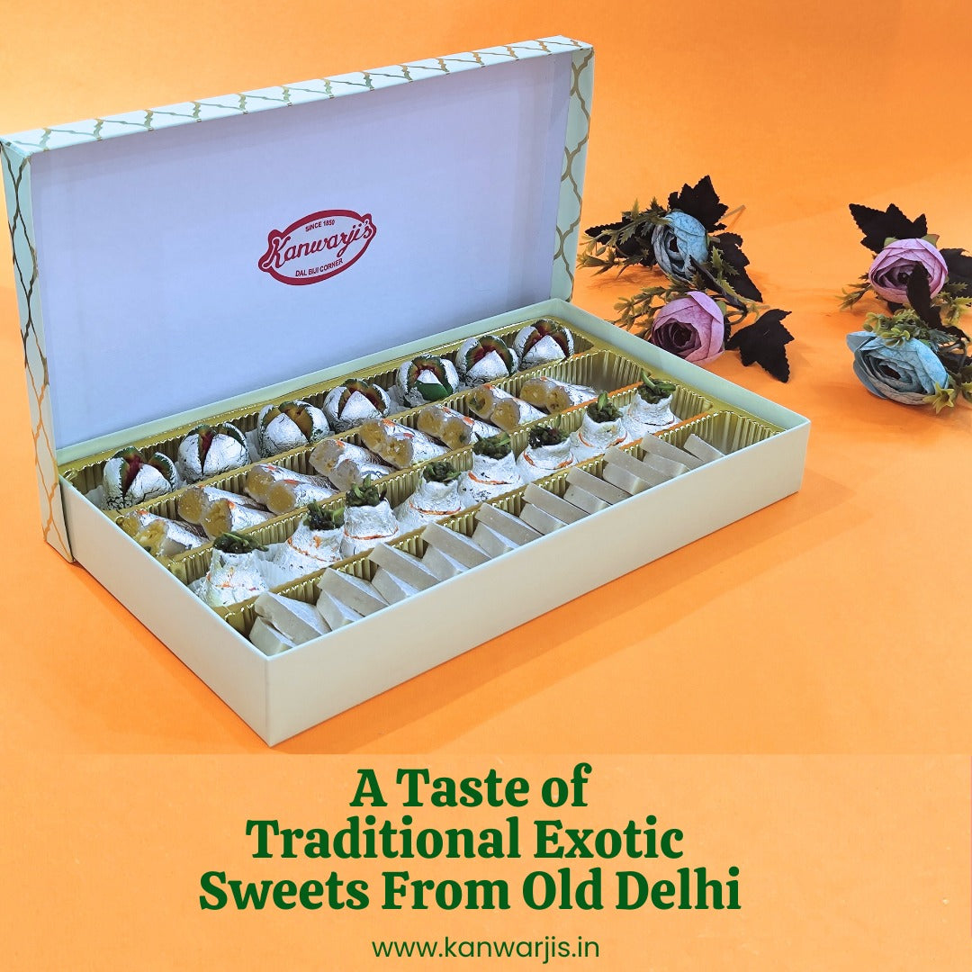 Kaju Burfi, Kaju Kalash, Kaju Roll, Kaju Kamal ( Gift pack combos )