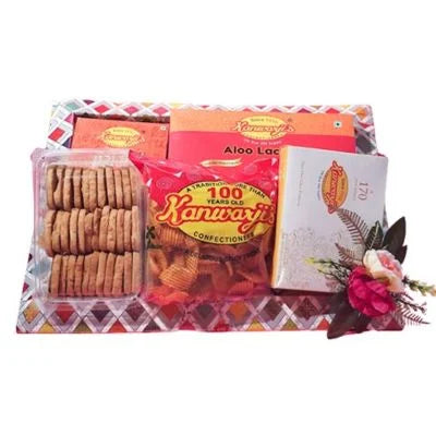 Aloo Lachha, Dal biji, Besan Ladoo, Butter Kaju, Jali Chips (Gift Pack Combos)