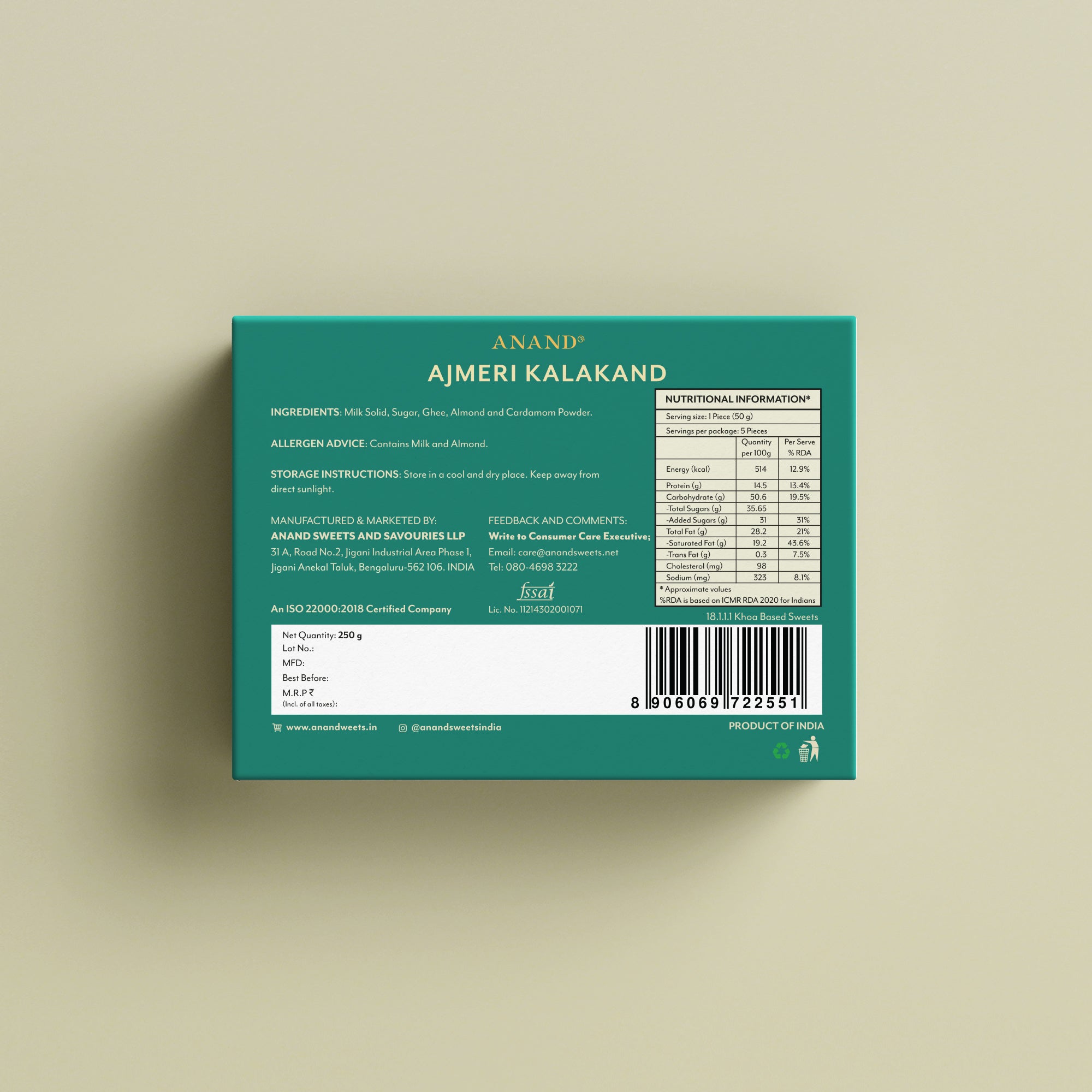 Ajmeri Kalakand (Demo Product)