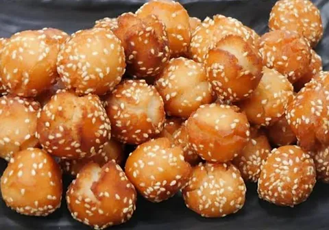 sweet poppy rice balls / andarse ki goli_