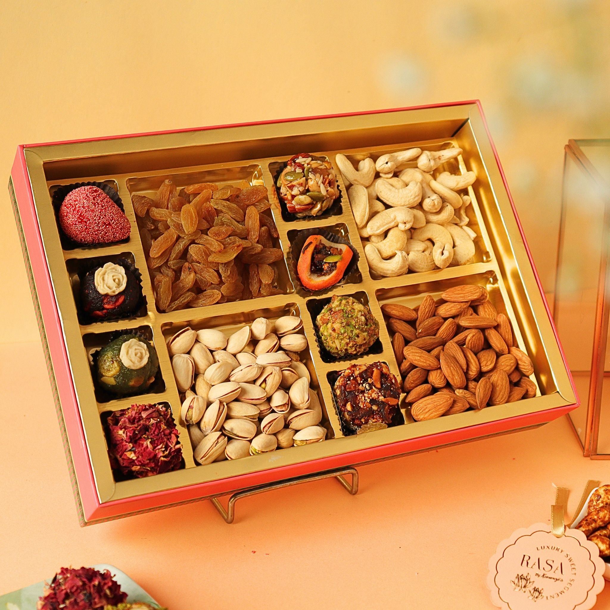 Green Dry-Fruit Sweets Hamper