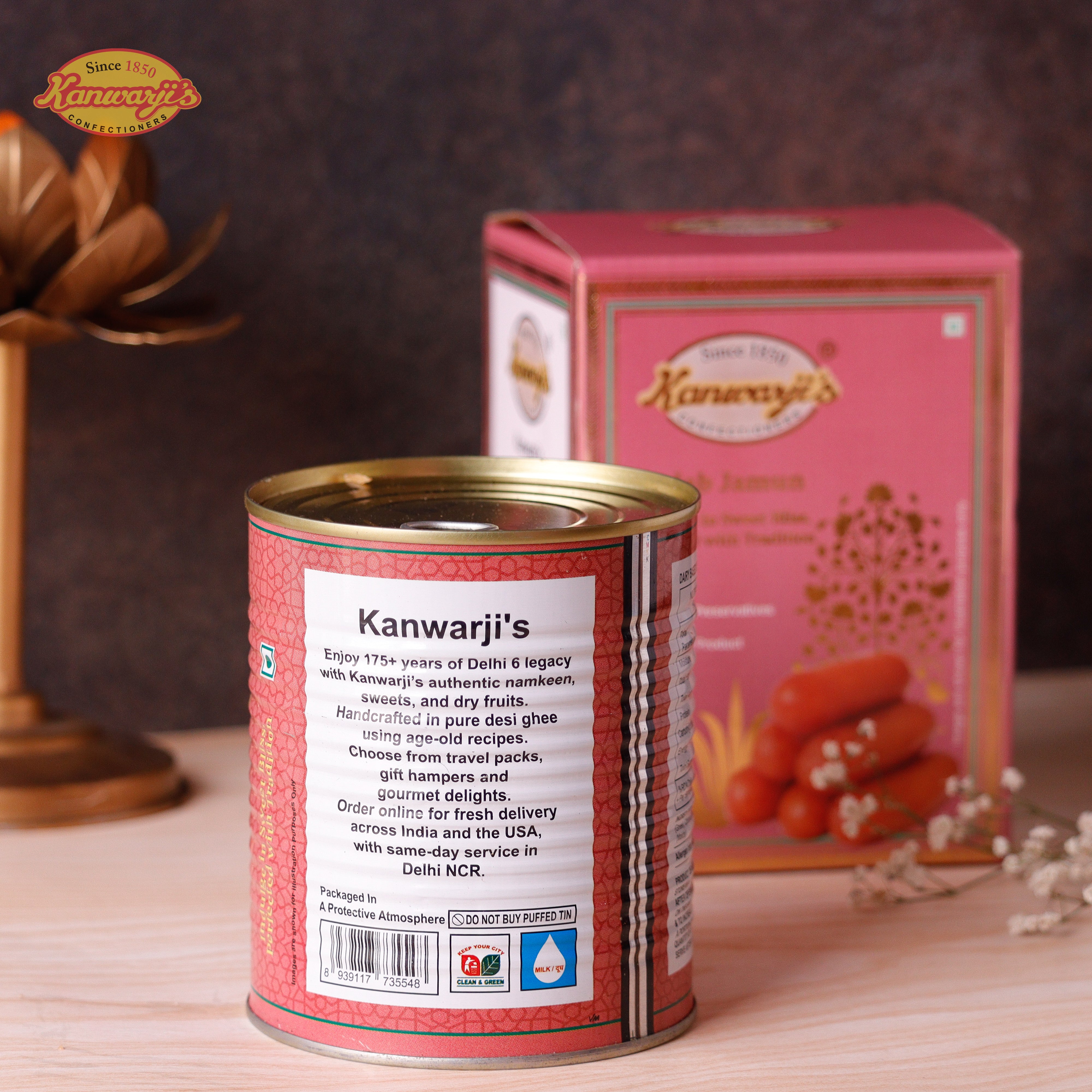 Desi Ghee Gulab Jamun Tin