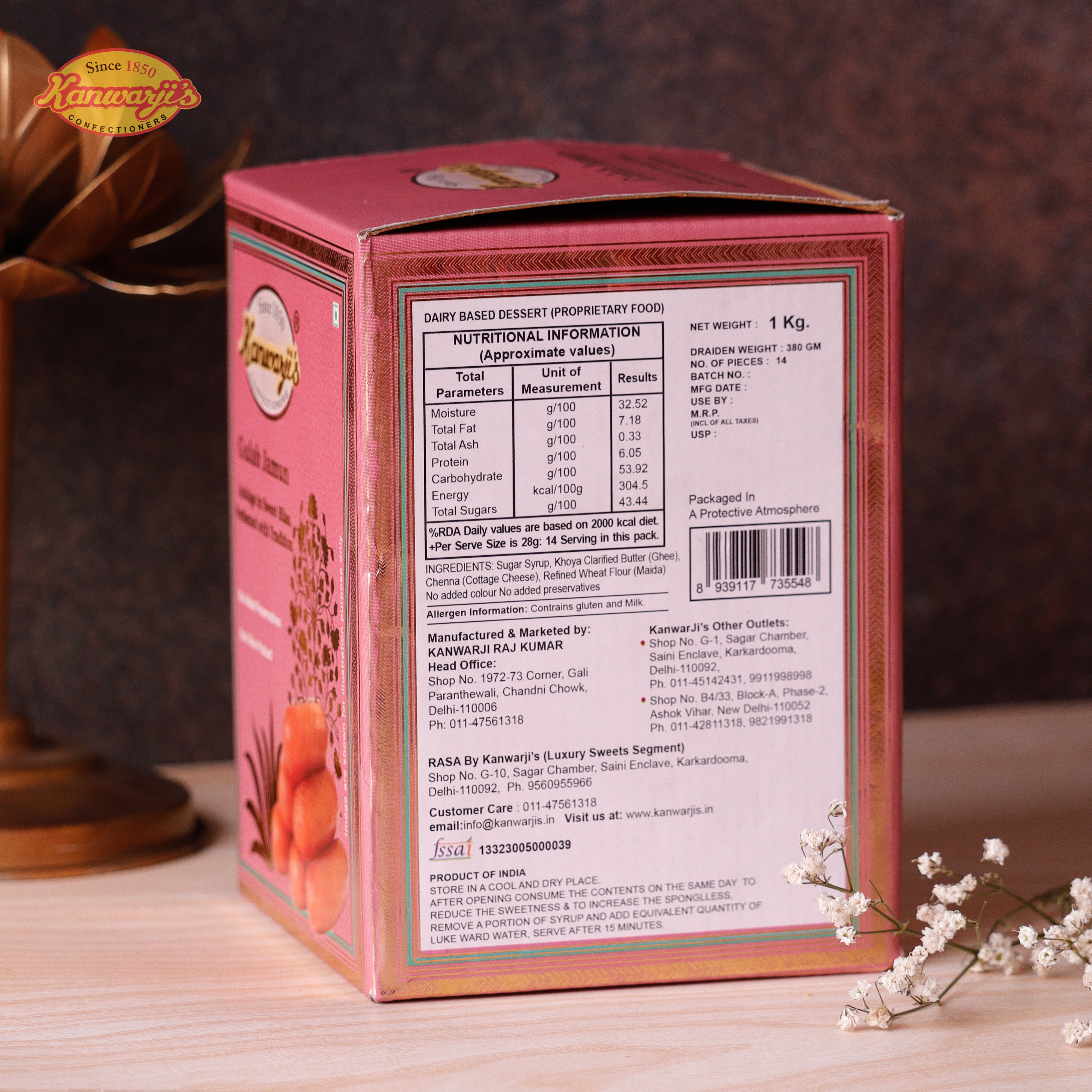 Desi Ghee Gulab Jamun Tin