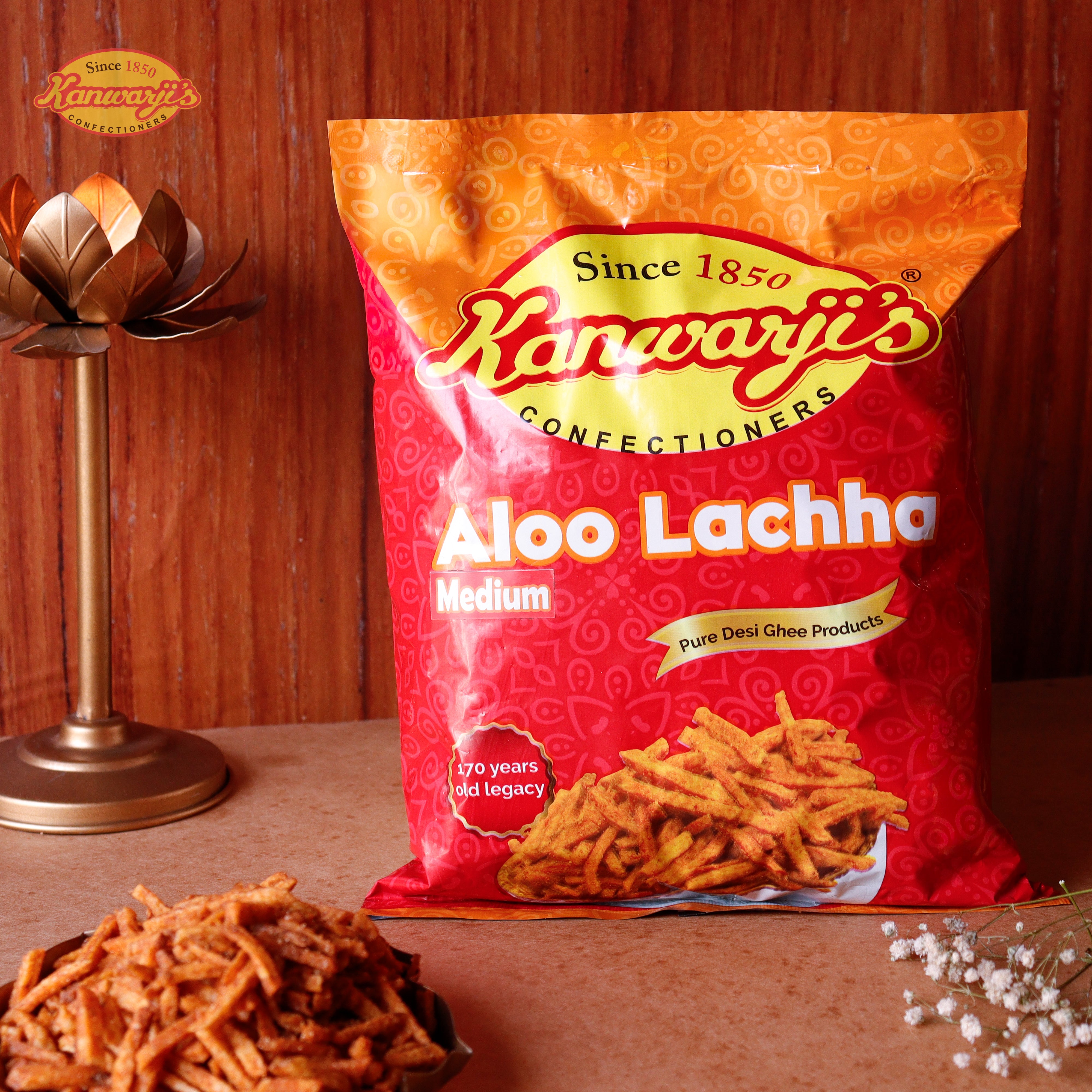 Dal Biji, Medium Lachha, Chana Burfi, Milk Chocolate, Jali Chips (Gift Pack Combos)